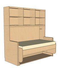 StudyBED™ Twin w/ Top Cabinet